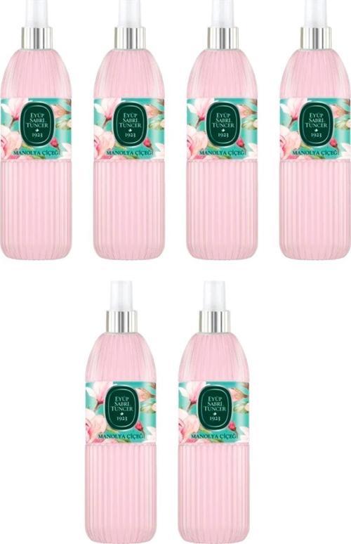 Manolya Çiçeği Kolonyası Silindir Pet Sprey Şişe 150 ML x 6 Adet