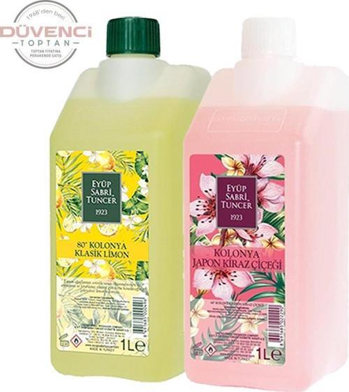 Klasik Limon ve Japon Kiraz Çiçeği Kolonyası Yedek Şişe 1 Litre