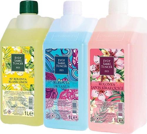 Klasik Limon, Japon Kiraz Çiçeği ve Okyanus Kolonyası Yedek Şişe 1 Litre
