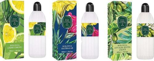 Kolonya Çeşme Limonu, Hatıralar ve Ayvalık Zeytin Çiçeği Pet Şişe 400 ml
