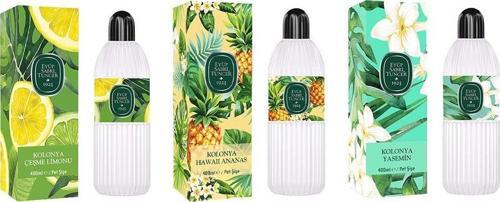 Kolonya Çeşme Limonu, Hawaii Ananas ve Yasemin Pet Şişe 400 ml