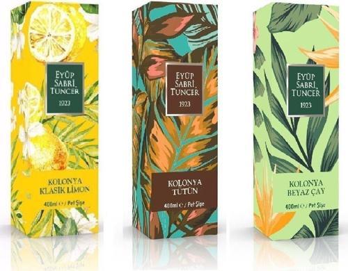 Pet Şişe Klasik Limon, Tütün ve Beyaz Çay Kolonyası 400 ml