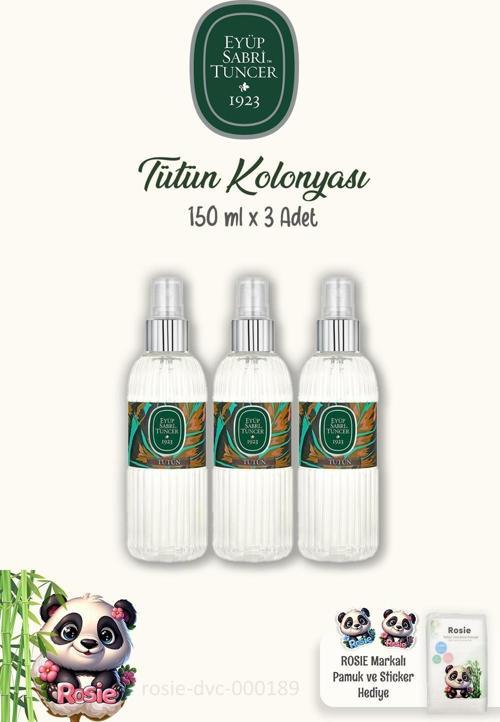 Tütün Kolonyası 150 ml 3 Adet ve Doğal ROSIE Pamuk