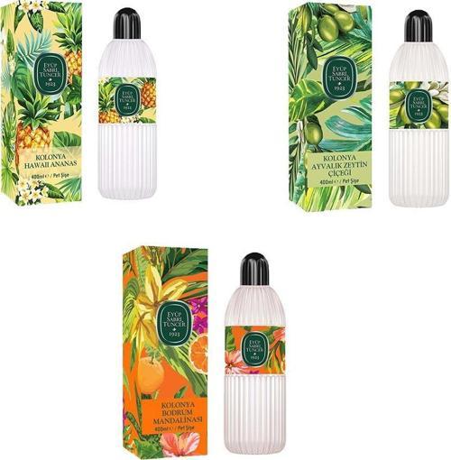 Kolonya Bodrum Mandalinası, Hawaii Ananas ve Ayvalık Zeytin Çiçeği