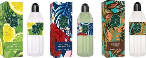 Kolonya Çeşme Limonu, Paris Gecesi ve Tütün Pet Şişe 400 ml