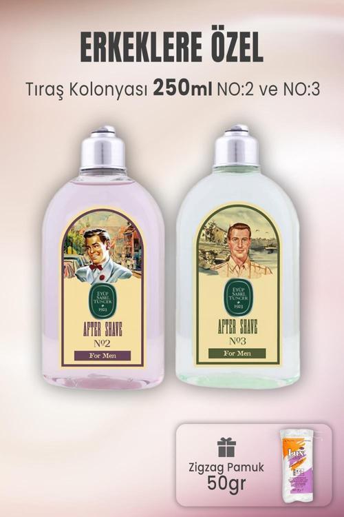 Tıraş Kolonyası No 2, No 3 ve Zigzag Pamuk 50 gr