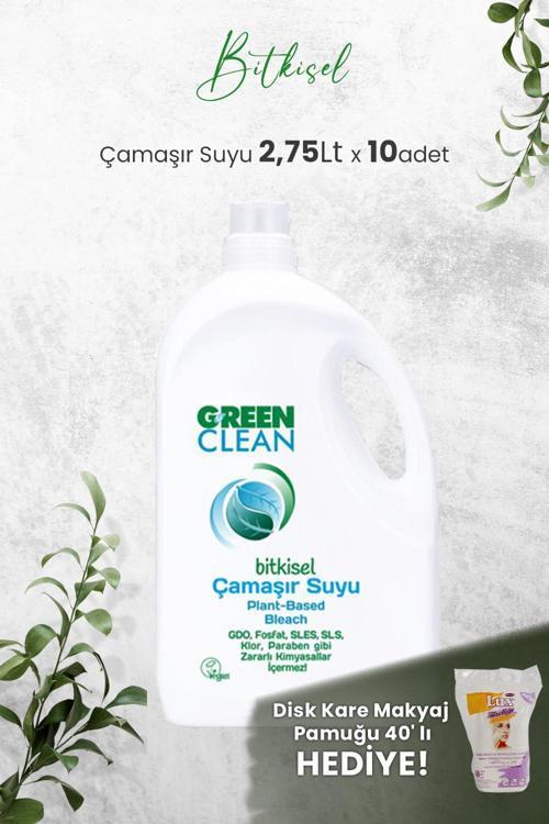 Bitkisel Çamaşır Suyu 2,75 Lt x 10 Adet ve Hediyeli