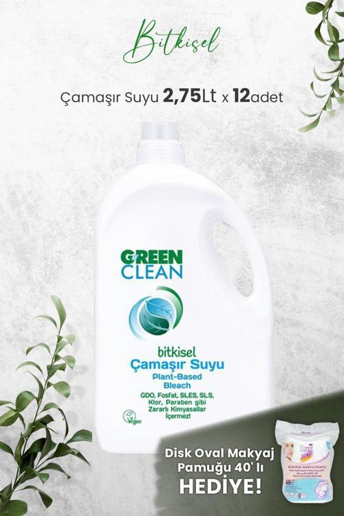 Bitkisel Çamaşır Suyu 2,75 Lt x 12 Adet ve Hediyeli