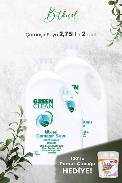 Bitkisel Çamaşır Suyu 2,75 Lt x 2 Adet ve Hediyeli