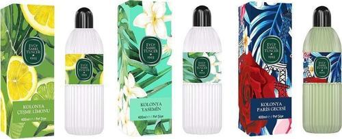 Kolonya Çeşme Limonu, Yasemin ve Paris Gecesi Pet Şişe 400 ml