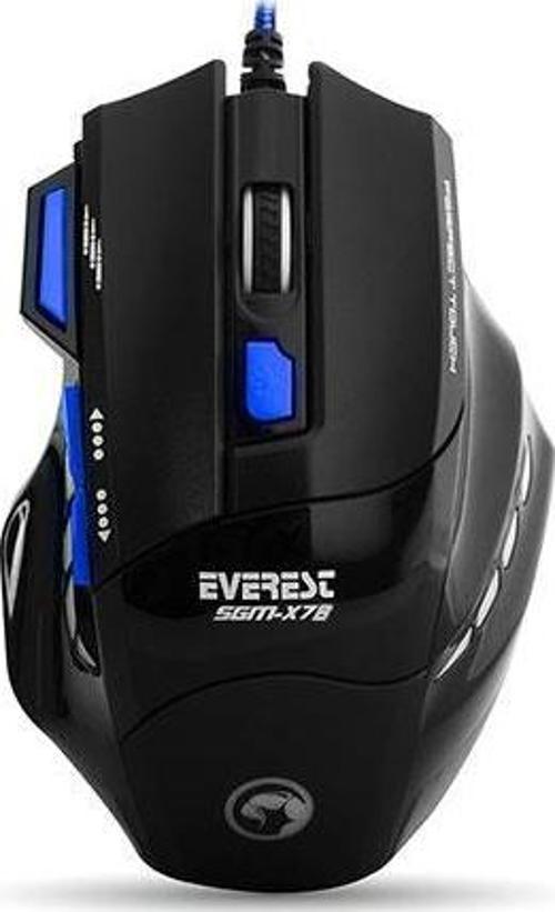 SGM-X7B Usb Mavi Gaming Mouse Pad ve Oyuncu