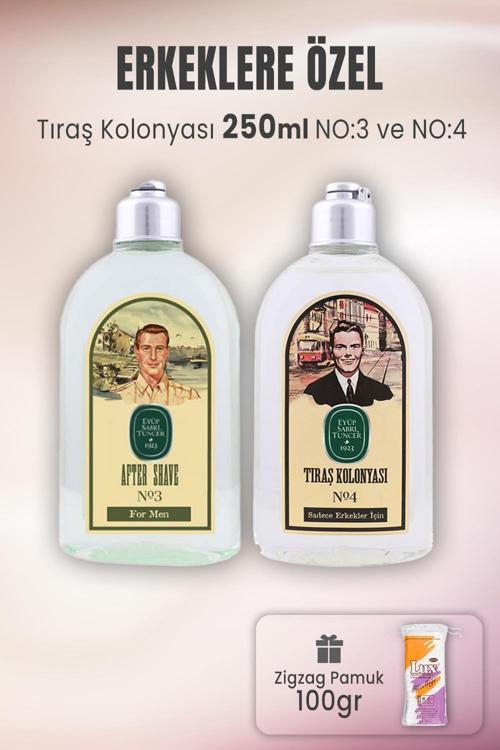 Tıraş Kolonyası No:3, No:4 ve Zigzag Pamuk 100 gr