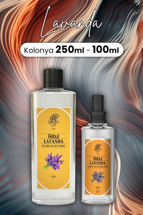 Lavanta Cam Şişe Kolonya 250 ml ve 100 ml