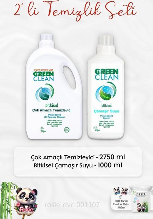Çok Amaçlı Temizleyici 2750 ml, Çamaşır Suyu 1lt ve ROSIE