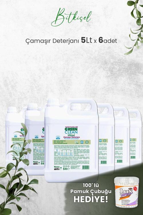 Organik Çamaşır Deterjanı 5 Lt x 6 Adet ve Hediyeli