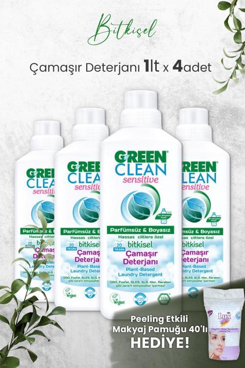 Sensıtıve Kokusuz Çamaşır Deterjanı 1 L x 4 Adet