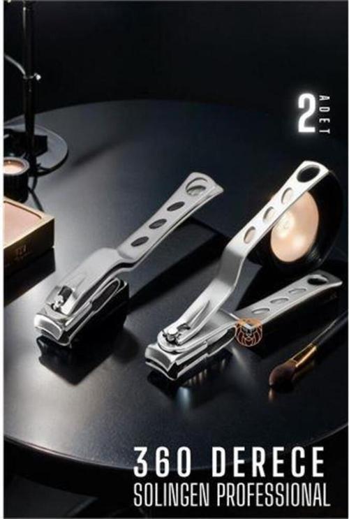 360 Derece Tırnak Makası 2 Adet Solingen Profesyonel