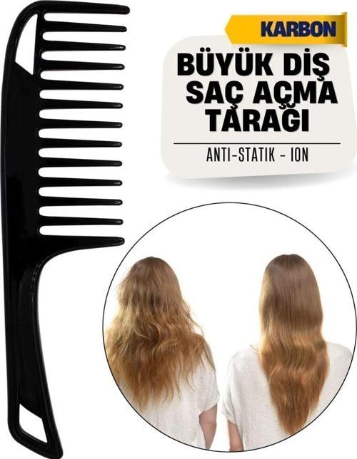 Büyük Diş Geniş Saç Açma Tarağı 716850