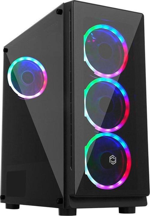 FC-9280G-4F Gaming Kasa (4xDual-Ring Fan)1 x USB 3.0 Port, 2 x USB 2.0 Port, Audio Ses