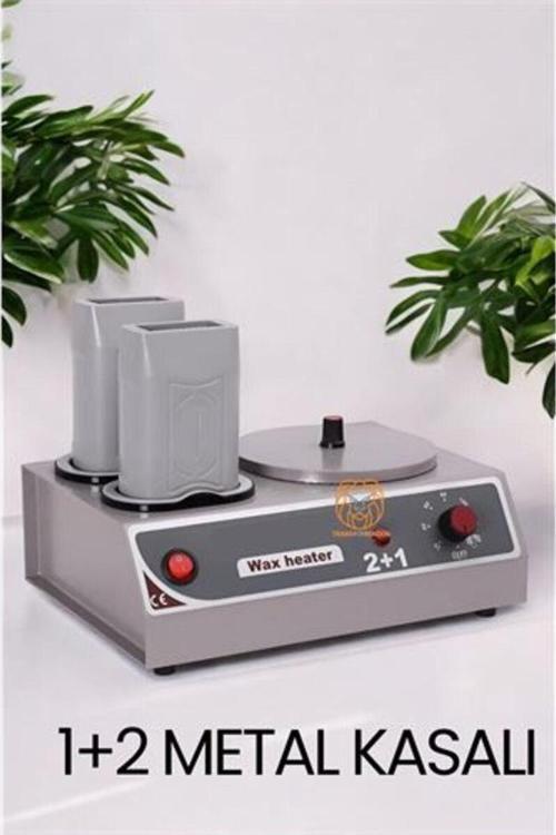 Ağda Isıtıcı Sir Ağda Kavanoz Kartuş Ağda Isıtıcı Metal 1+2