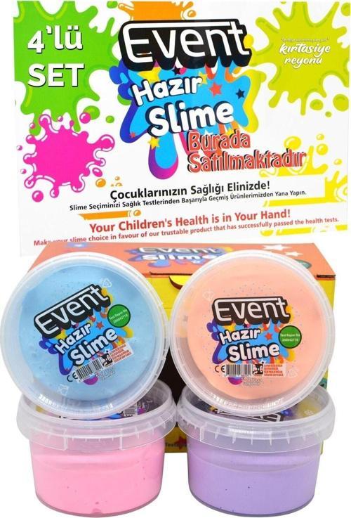 Özel Kutulu 4 Renk 180 Gr Hazır Slime Ce Belgeli Kaliteli Ürün Ele Yapışmaz