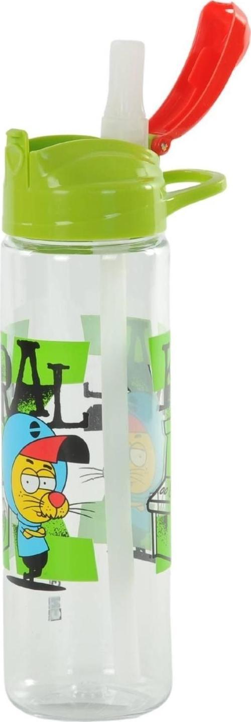 Kral Şakir Pipetli 630cc Desenli Tritan Matara