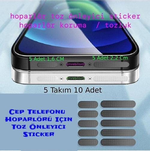 Cep Telefonu Hoparlörü Için Toz Önleyici Sticker-Telefon Hoparlör Koruyucu 1.6 Cm-2.2 Cm (10 Adet)