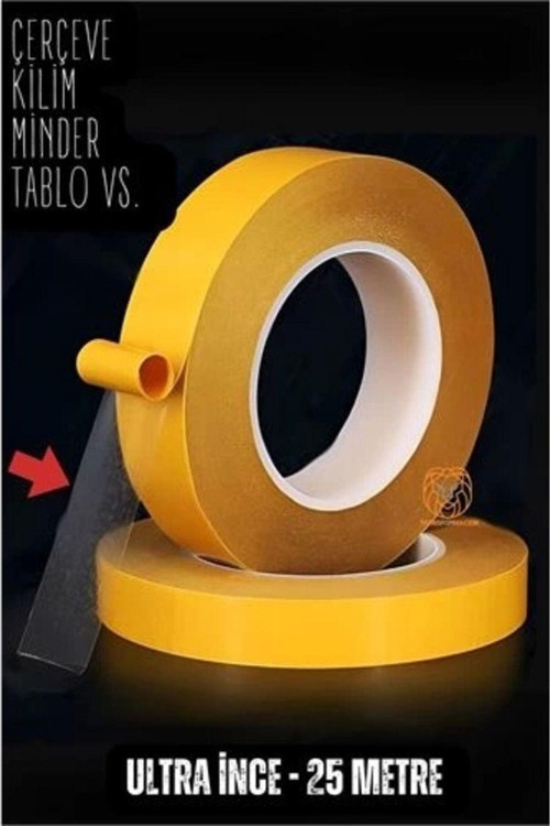Çift Taraflı Yapıştırıcı Bant Ultra İnce 25 Metre