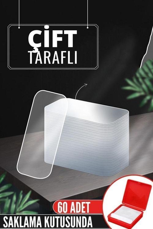 Pvc Nano Çift Taraflı Yapıştırıcı 60 Adet Sonsuz Alanda Kullanım