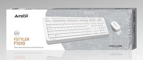 F1010 Q Usb Beyaz Fn- mm Klv+Optik Mouse Set
