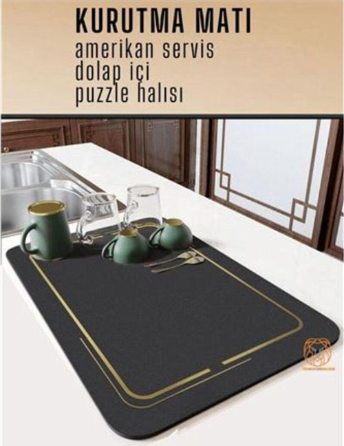 Bulaşık Durulama Kurutma Matı Süzücü Emici D.Reohouri Design