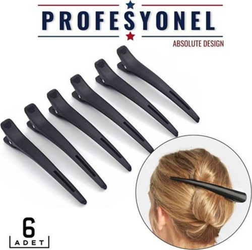 Saç Klipsi Toka 6 Adet Absolute Design 718287