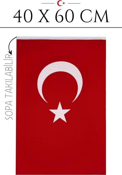 Türk Bayrağı Kumaş 40X60Cm 718377