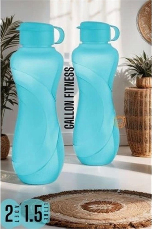 1.5 Lt Büyük Matara Gallon Fitness Turkuaz