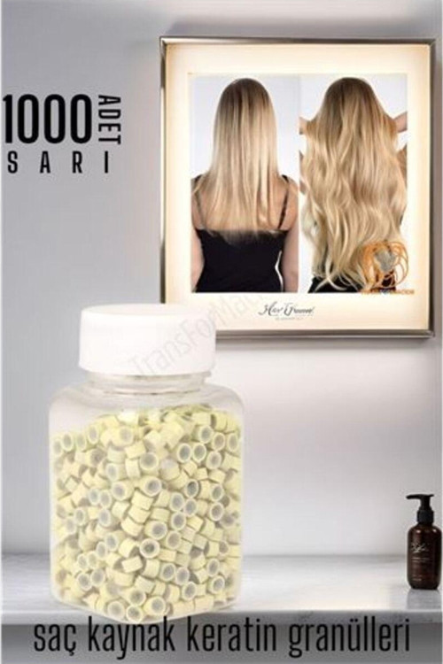 Nano Saç Kaynak Boncukları Sarı 1000 Adet