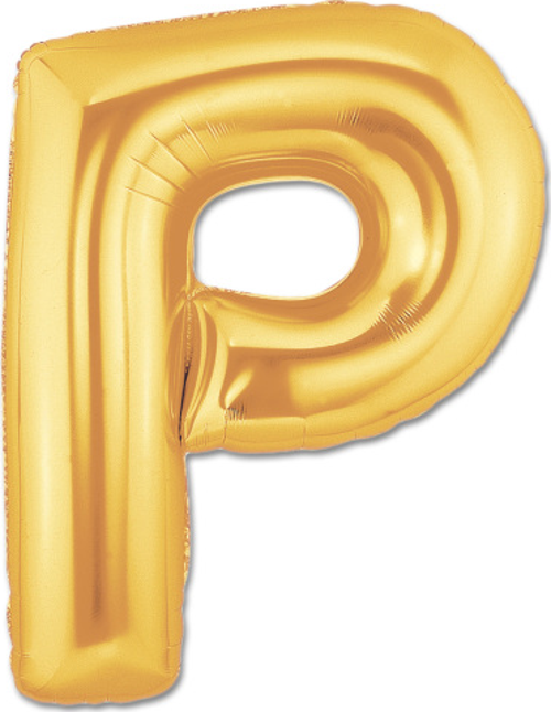 P Harf Folyo Balon Altın Renk 40 inç (3877)