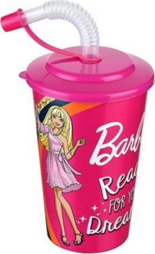 Transformacıon Barbie Lisanslı Pipetli Çocuk Bardağı