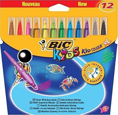 Keçeli Boya Kalemi Kıd Couleur XL 12 Renk 828966