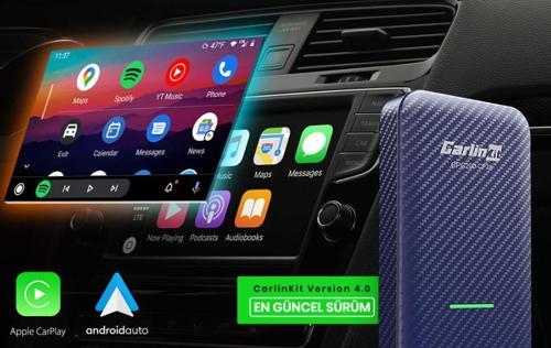 CPC200-CP2A 4.0 CP2A 2 in 1 Android Oto & Apple CarPlay Kablosuz Wireless Adaptör