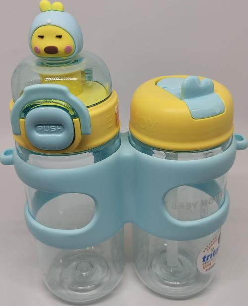 Çift Gözlü 900Ml Tritan Matara Mavi