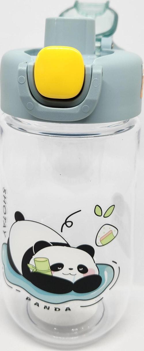 ST-7011 500ML Pipetli-Pipetsiz Tritan Mavi Şeffaf Matara Taşıma Aparatlı