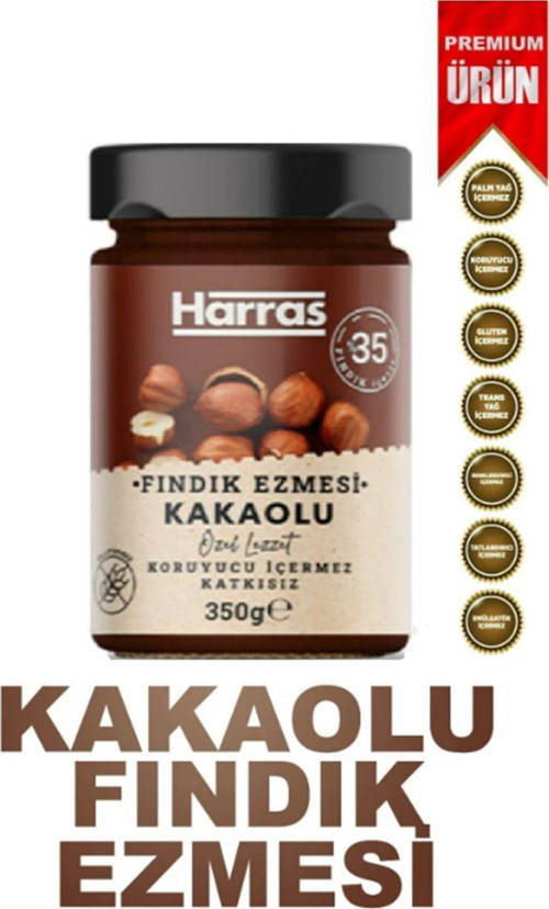 Kakaolu Fındık Ezmesi 350 Gr (Glütensiz)