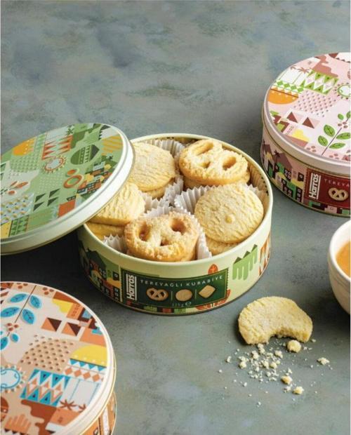 Tereyağlı Kurabiye Teneke Kutu 225 Gr