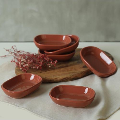 Kızıl Kahverengi Noyan Çerezlik 11 Cm 6 Adet 607