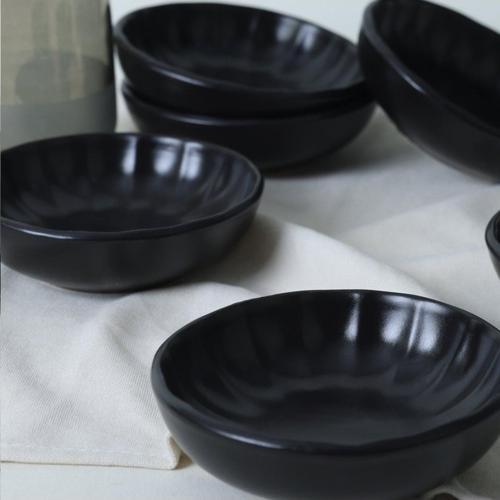 Mat Siyah Sirius Çerezlik / Sosluk 12 Cm 6 Adet 956
