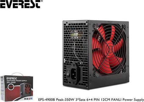 EPS-4900B Peak 350w 3-Sata 6+4PİN 12cm Güç Kaynağı Fanlı Power Supply