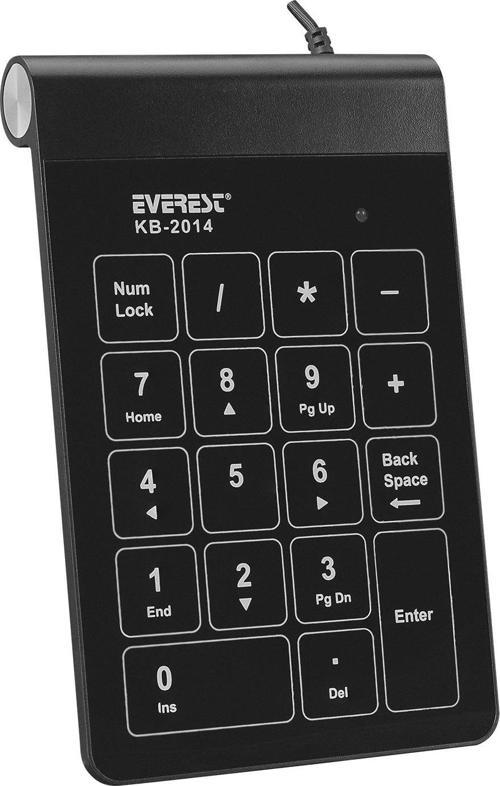 KB-2014 Siyah USB Dokunmatik Numerik Standart Klavye