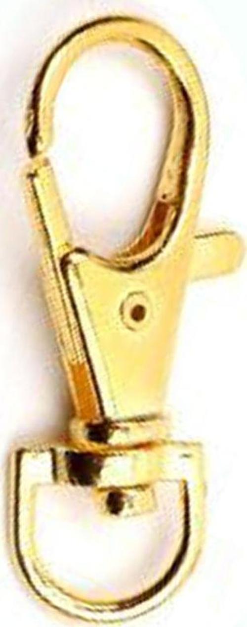 Anahtarlık Klipsi Istakoz Döner Klips Kanca 3.5 CM (25 Adet)  Altın