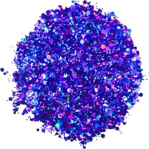 Glitter Sim Epoksi Süsleme Aksesuarı 5 GR Saks Mavi