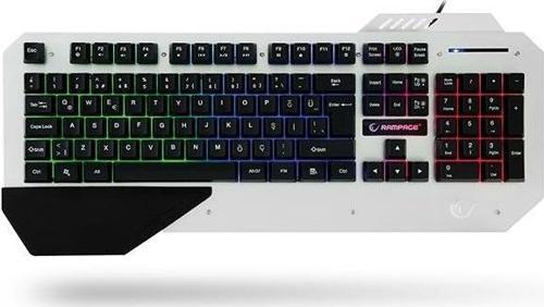 Rampage KB-R04 Siyah Usb Kablolu Gaming Aydınlatmalı 105 Tuşlu Klavye